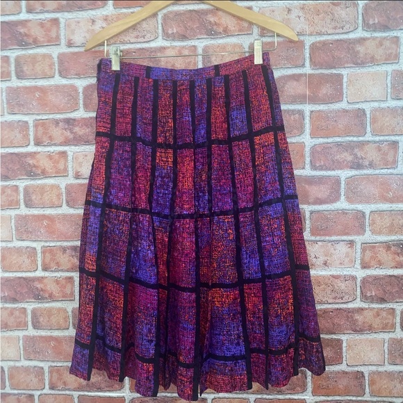 Celine Vintage Retro Multi colored, abstract print, 2piece set, top & skirt - Picture 8 of 14